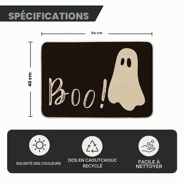 Halloween Ghosts Boo Dørmatte 40x60 cm