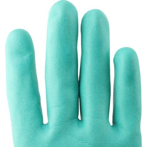 par av slitstarka och halkfria skyddshandskar för trädgårdsarbete
