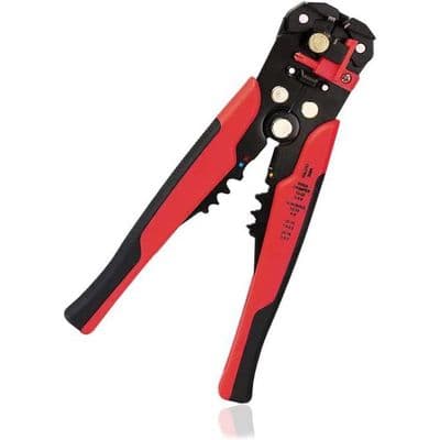 Trådstripper, Automatisk Trådstripper, Stripper, Kutter, Krymper 3 i 1, Rød