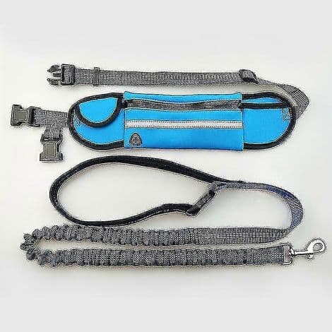 Handsfree elastiskt hundkoppel för löpning (1 set) - grön