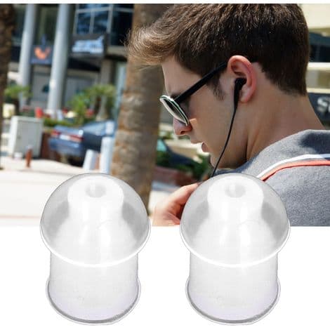 10 stycken mjuka silikonöronproppar för walkie-talkie-headset, utbytbart luftrör