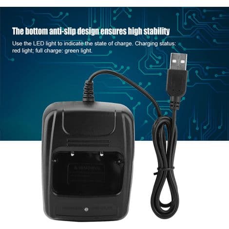 USB-laddningsställ för Baofeng 666S/777S/888S
