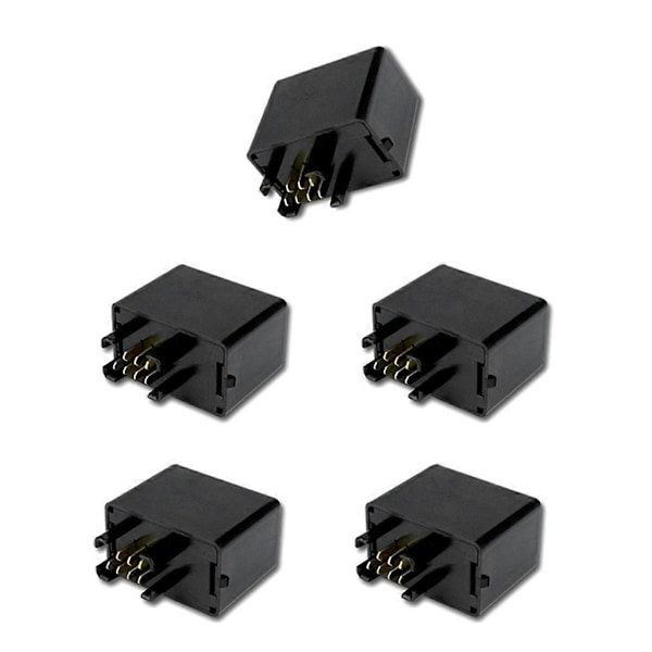 Motorcykel Blinkrelä 7-Pin LED Indikator Blinkrelä för GSXR 650 750 1000 5st