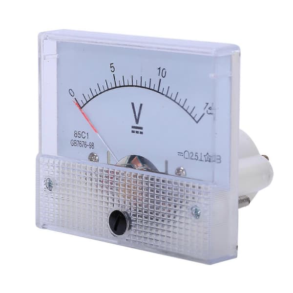 Högkvalitativ 85c1 Finjusteringsratt Analog Volt Panelmätare DC 0-15v
