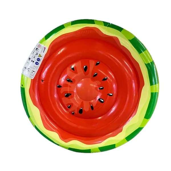 140 cm diameter vandmelonformet oppustelig poolflyder (egnet til børn og voksne)