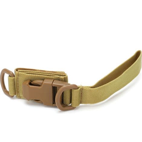 Justerbar EDC midjeväska med snabbspänne och krok för utomhuscamping (Khaki)