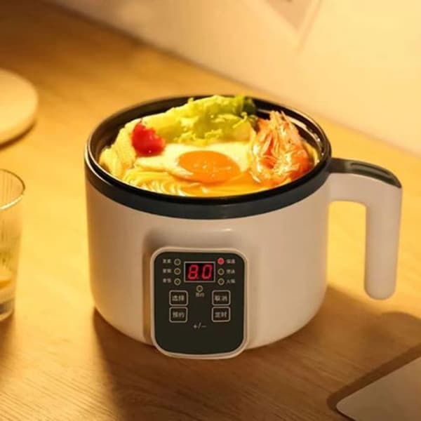 Elektrisk riskoker - EMS - Minigryte - Non-stick - Multifunksjonell dampkoker - Ett-trykks start