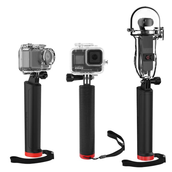 Flytande Handgrepp för Actionkamera Vattentät Selfiestick med Snodd