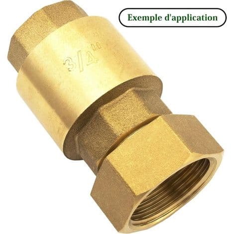 Premium 3/4\" x 1\" Reduktion lavet af højkvalitets, robust og rustbestandigt messing. Forbindelsesnippel. Rørfitting - Hun 26/34 x Han 20/27
