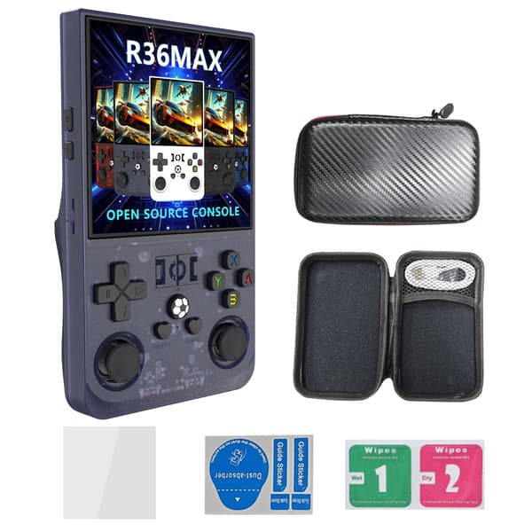 Retro Bærbar Linux 4-tommers IPS Videospillkonsoll Håndholdt Videospiller 64GB Gaming