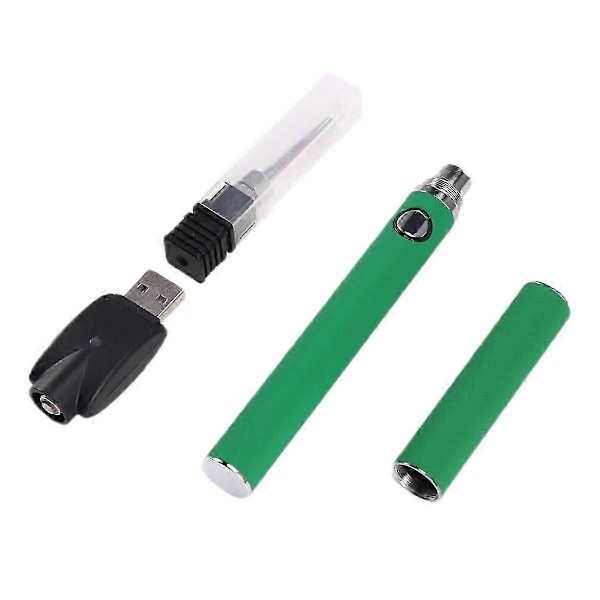 Apply 510 Gänga Batteri Patron Penna Justerbar Spänning Smart Power Penna USB Mini Lödkolvsats med Lock Grön