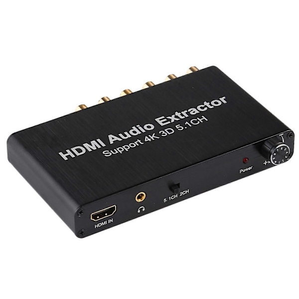 4K 3D HDMI 5.1CH Ljuddekoder Extraktor