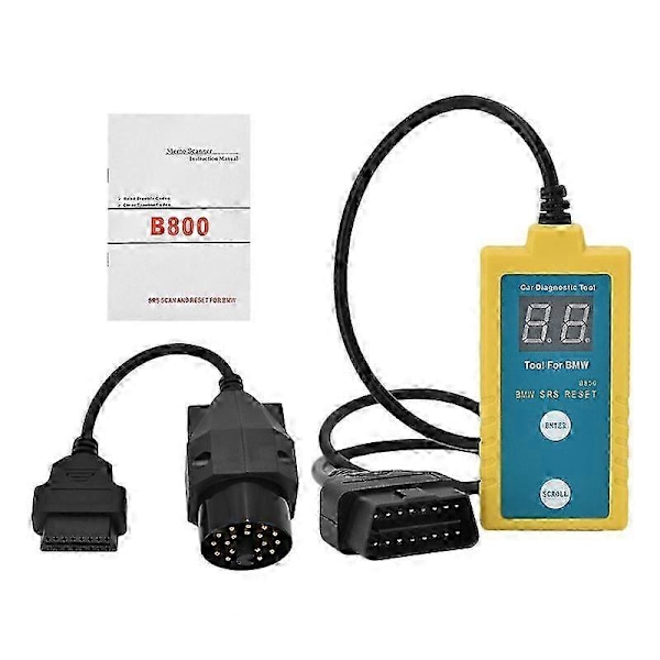 E36, E46, E34, E38, E39, Z3, Z4, X5 SRS Airbag Scanner & Reset Tool - Säkerhetssäte Initialisering & Auto Diagnostik för Modeller 1994-2003