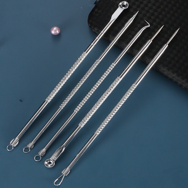 Acne nåle / hudormefjerner 4 instrumenter i rustfrit stål