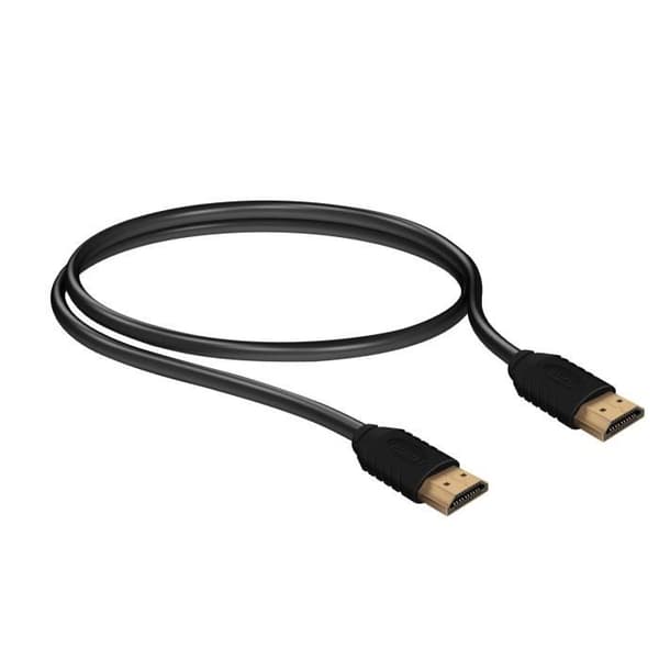 ClipTec Musta nopea 4K UHD/Full HD HDMI 1.4 -kaapeli Ethernetillä, 1,8 m