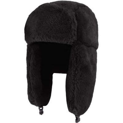 Vinter Aviator Hat til Mænd - ZGEER - Trapper Hat - Varm og Vindtæt - Sort