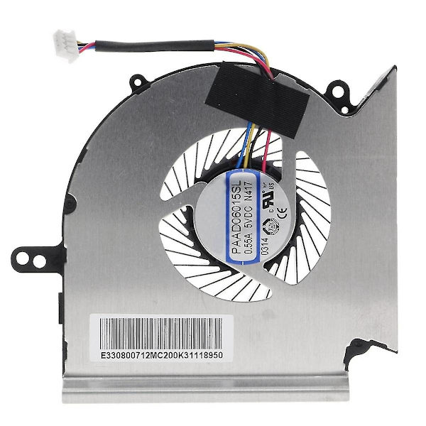 CPU GPU Køleventilator til Gl75 Leopard 10Sdr 10Ser 9Sc 9Sd Ms-17E2 N414 17