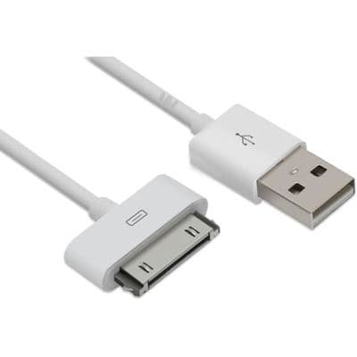 1 x 30-pin til USB-kabel (1 meter) kompatibel med lading og dataoverføring
