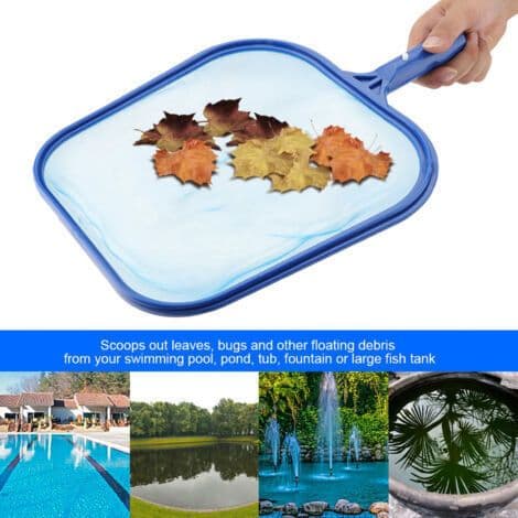 Poolskimmernät, bärbar korgdammsskummare, fontänbadkar