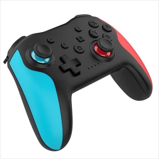 Trådløs Bluetooth-kontroller, 6-akset gyroskop, dobbel vibrasjonsmotor, for Nintendo Switch, PS3, PC, Windows 7, 10