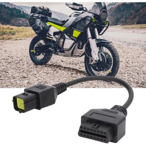Universal 6-bens OBD2 scannerkabel, erstatningsdiagnoseadapter til Husqvarna 449 511 610 630 450