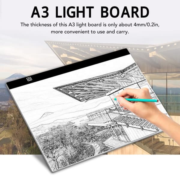LED tegnebrett A3 lysbrett