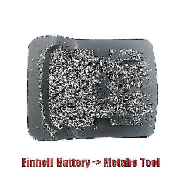 Einhell 18V Lithium Batteri Konverter Adapter Til Metabo 18V Lithium-ion Batterier Elværktøj