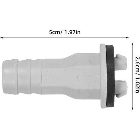 Sæt med 8 afløbsslangefittings til aircondition, hvid plastring afløbsadapter, nem installation til udendørs enheder