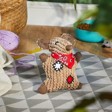 Plys muselegetøj til katte, 10 cm (pakke med 3)