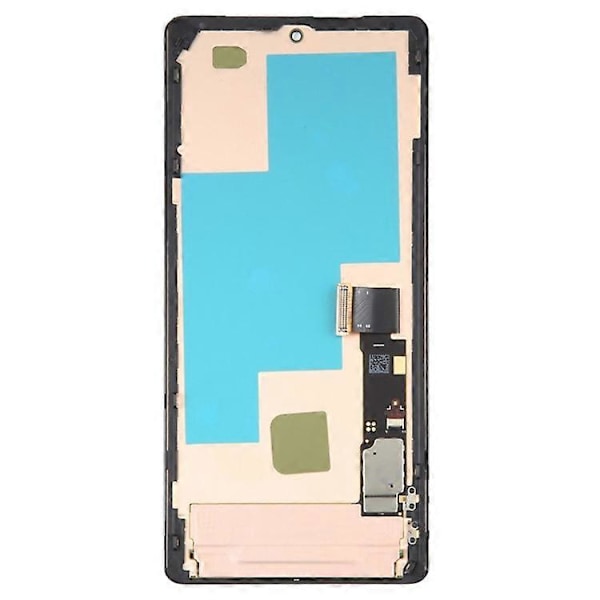 Kompatibel för Google Pixel 7 Pro 5G GP4BC GE2AE Grad C OLED-skärm och digitizer-enhet + Ram Ersättningsdel (Utan logotyp)