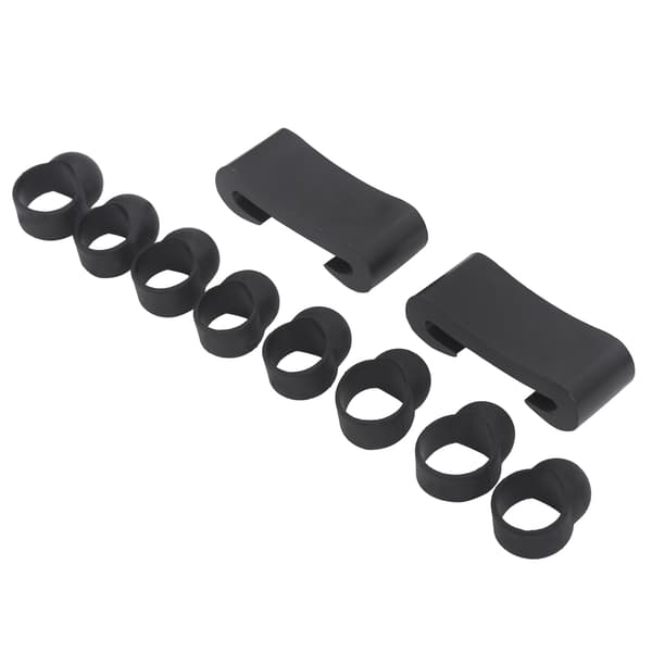 8 STK Tungtrommel Fingertupper Silikon Instrumenttilbehør med 2 STK Trommestikkholder
