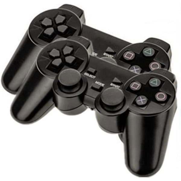 PS3 Dubbelkontrollpaket (Svart)