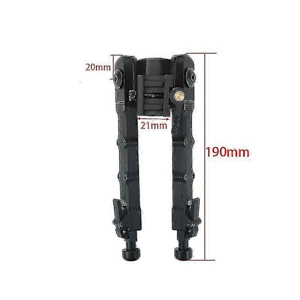 Justerbart Bipodstativfäste - Aluminiumlegering V9 Stödtripod i ett stycke - Svart