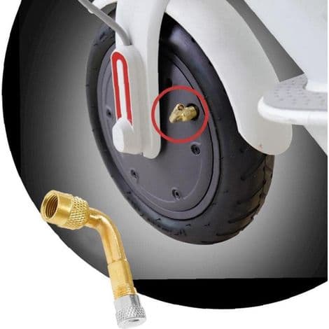 Dækventilforlængeradapter, 90° ventilforlænger og 180 mm fleksibel gummiventilforlænger, kobberventiladapter, vinklet ventilforlænger til bil, motorcykel