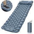 Selvoppustelig campingmadras - 10 CM - Sammenfoldelig - Kompakt - Ultralet - 1 person