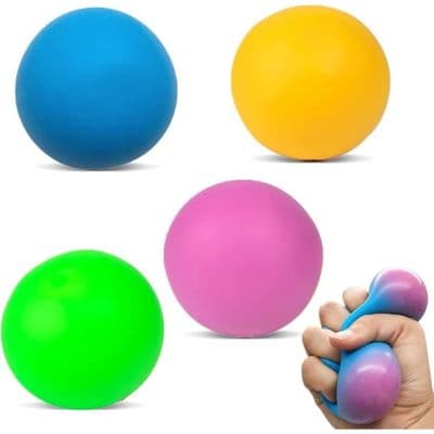 Anti-stress legetøj - 4 farverige bolde - Angst Sensorisk Fidget Håndterapi