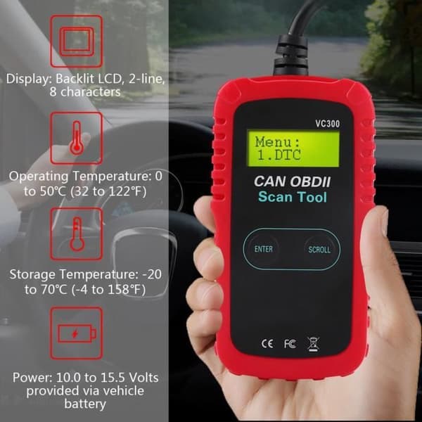 OBDII OBD2 OBD Bildiagnostisk Skanner Feilkodeleser