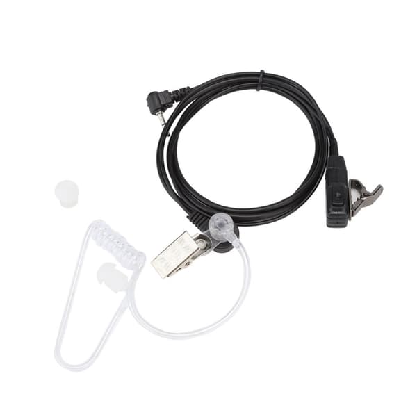 Bærbart 2,5 mm rørheadset med PTT-mikrofon til Motorola Walkie Talkies