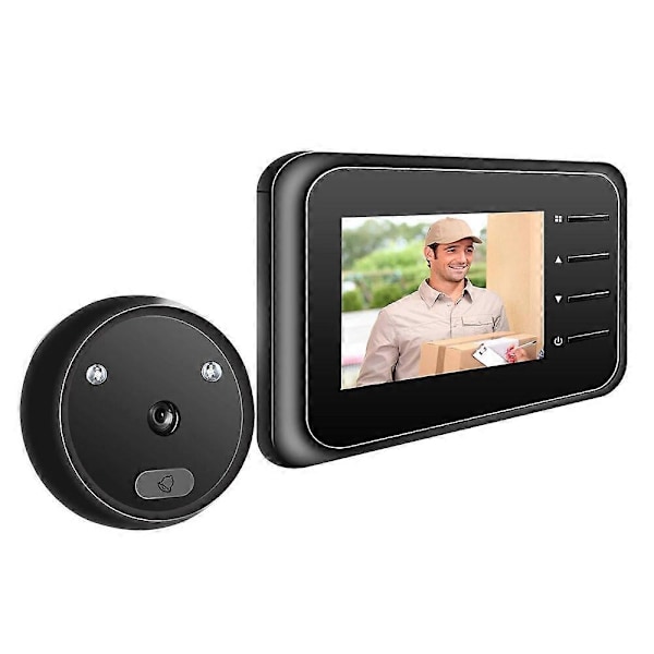 Dörrklocka Dörrkikare Kamera Dörröga Dörrkamera Dörrklocka med Trådlös Monitor Live View Tillgänglig Digital Mörkerseende