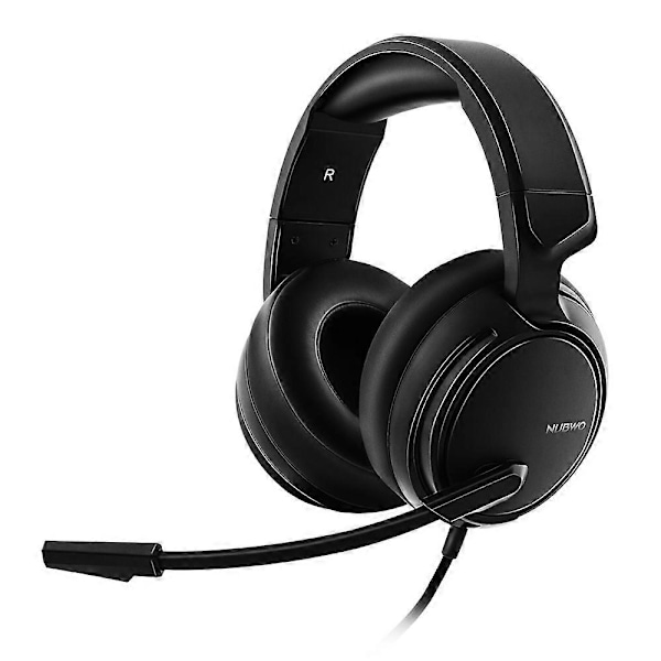 NUBWO N12 Gaming Hörlurar med Mikrofon Brusreducering Volymkontroll Over-ear Headset Mjuka Öronmuffar Justerbart Huvudband för PC