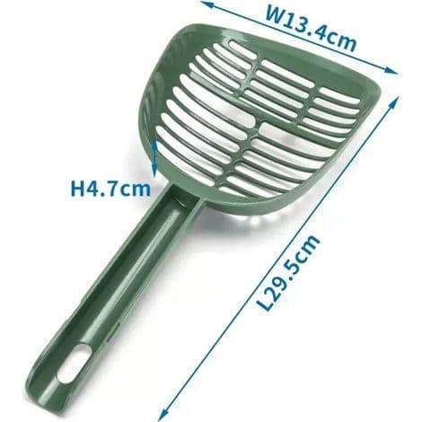 Kattspade med dubbel sil för non-stick kattsand 29,5 x 13,4 x 4,7 cm