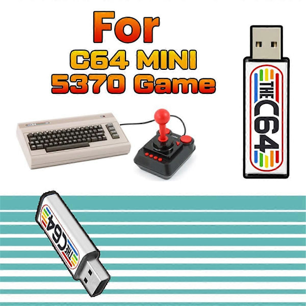 5370 Spel USB-sticka för C64 Mini Retro Spelkonsol USB-enhet Plug and Play