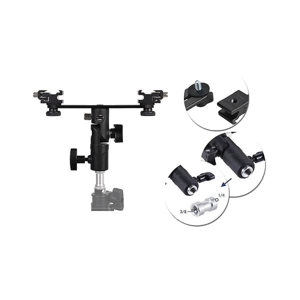 Flash Base Reflektor Flash Guide Fotografering Fylllys Stativ Telefon Multi-posisjon Live Streaming Slide Stativ, a