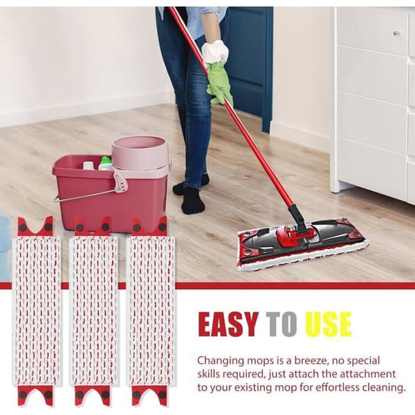 3-pak genopfyldelige moppepuder til Vileda Microfiber Moppesæt, til Vileda Ultramax 2-i-1 Absorberende Moppe Genopfyldning