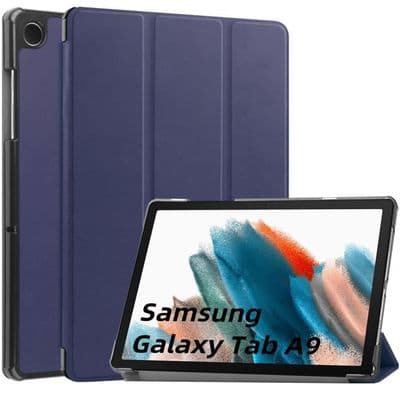 Stødsikkert etui - Samsung - Galaxy Tab A9+ - 11-tommer - PU-læder - Mørkeblå