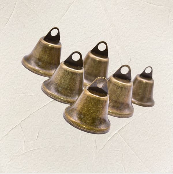 10-pack antika bronsklockor mot förlorade klockor 22 mm