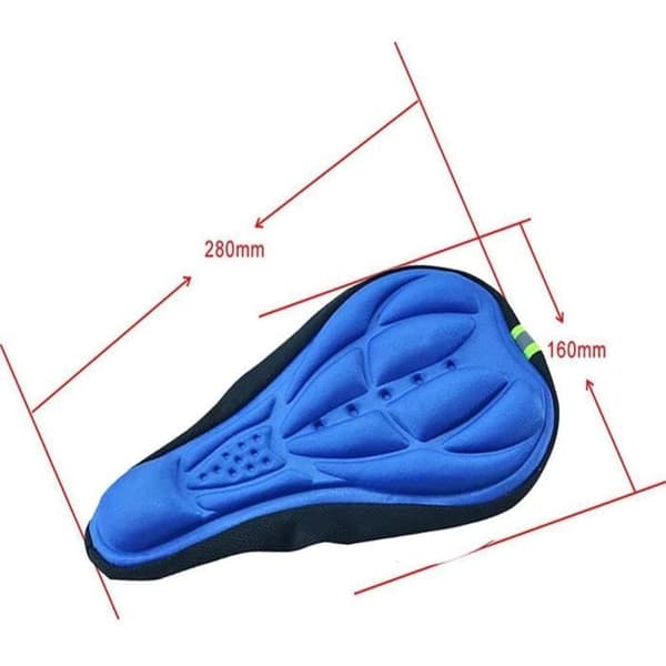 Saldekke - 3D Plus - Blå - Silikagel - Ergonomisk Komfort - Sklisikkert