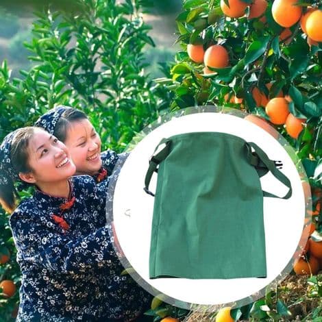 Frugtplukkepose, haveforklæde og L-taske