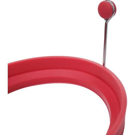 Fødevaregodkendte silikone æggeringe, flerfarvede, bage æggeforme, pakke med 4, 10 cm.
