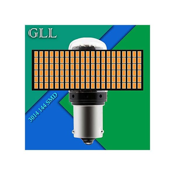 ZOR® LED Blinkerslampa - BAU15S - 12V - PY21W - Orange - 2800LM - Ej Canbus - 2-pack